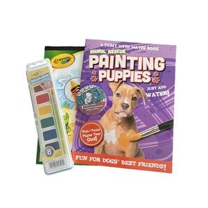 Painting Puppies Water Color Paint Book Arts And Crafts For Kids Ages 3+